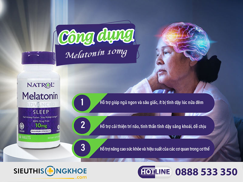 công dụng của natrol melatonin 10mg