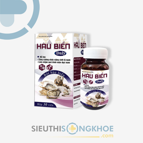 Hàu Biển Daly Hỗ Trợ Chống Xuất Tinh Sớm & Tăng Cường Sinh Lý Nam Hộp 30 Viên