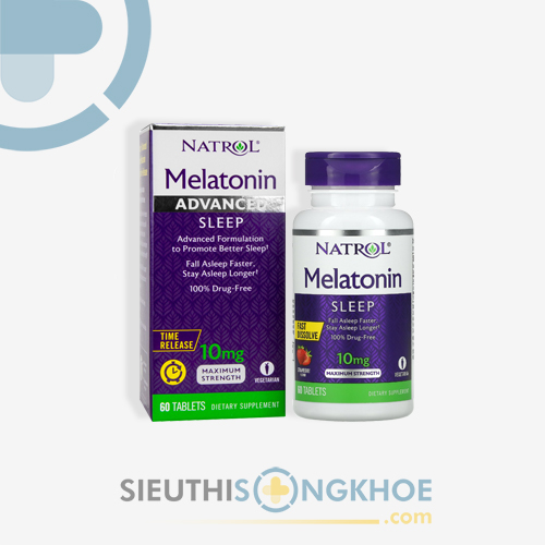 Natrol Melatonin 10mg - Viên Uống Hỗ Trợ Điều Hoà Giấc Ngủ Sâu Ngon