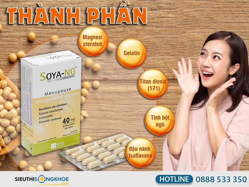 thành phần của viên uống soya-ng