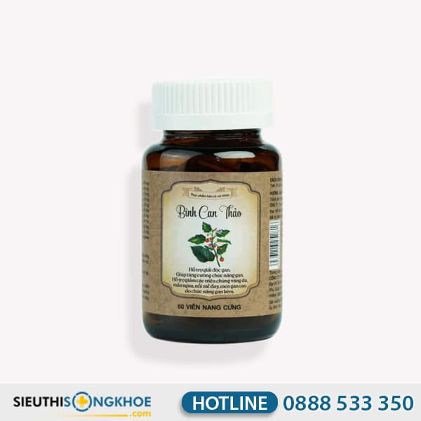 Bình Can Thảo - Viên Uống Hỗ Trợ Thải Độc & Tăng Cường Chức Năng Gan