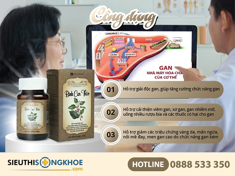 công dụng của bình can thảo