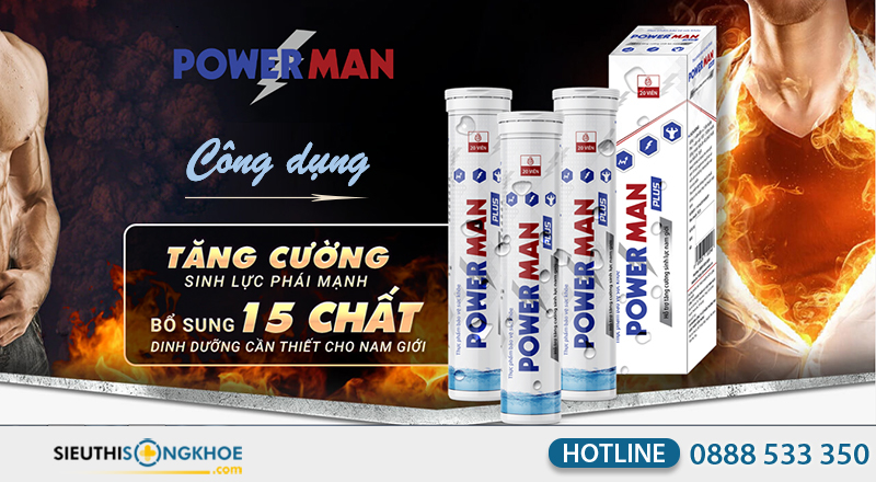 công dụng của viên sủi power man plus
