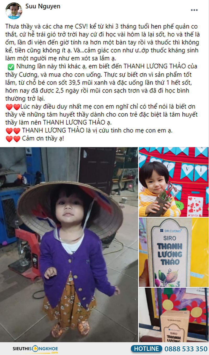 phản hồi khách hàng về combo thanh lương thảo