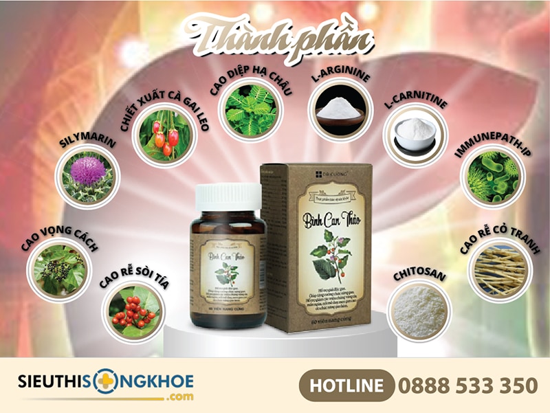 thành phần của bình can thảo