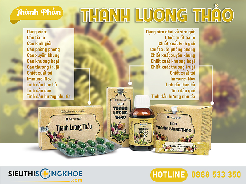 thành phần của combo thanh lương thảo