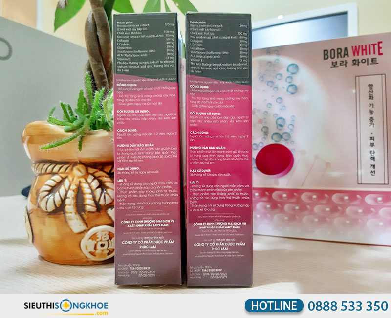 viên sủi bora white