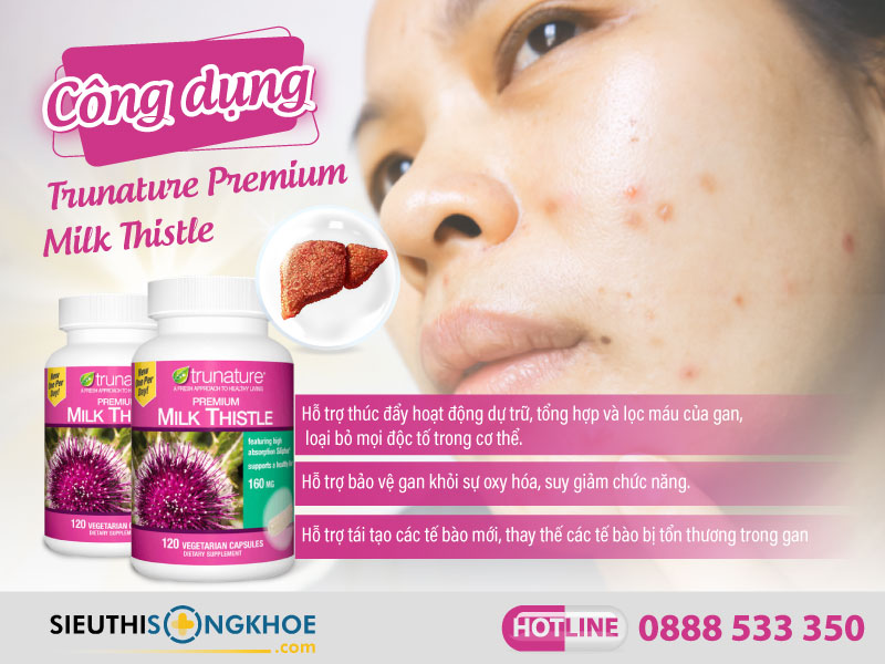 công dụng của trunature premium milk thistle