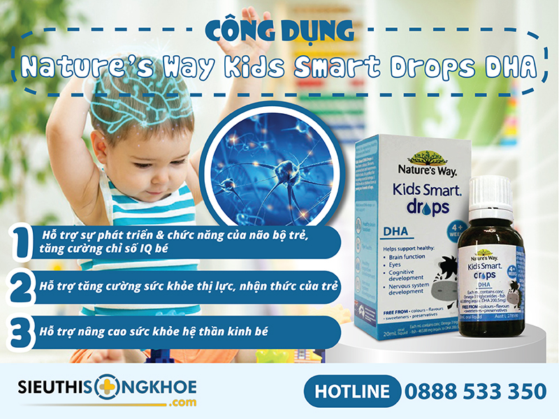 công dụng của nature's way kids smart drop dha