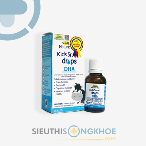Nature's Way Kids Smart Drops DHA - Sản Phẩm Hỗ Trợ Phát Triển Trí Não & Thị Lực Trẻ Nhỏ