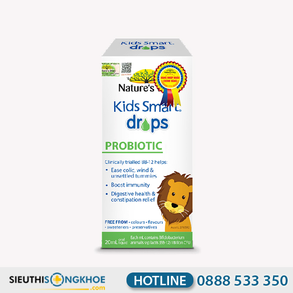 Nature's Way Kids Smart Drops Probiotic - Sản Phẩm Hỗ Trợ Tăng Cường Miễn Dịch & Ổn Định Hệ Tiêu Hoá Trẻ Em