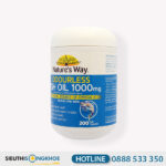 Nature's Way Odourless Fish Oil 1000mg - Viên Uống Hỗ Trợ Cải Thiện Tim Mạch, Não Bộ, Xương Khớp & Thị Lực