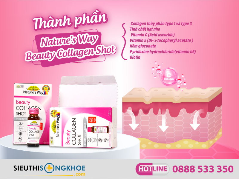 thành phần của nature's way beauty collagen shot