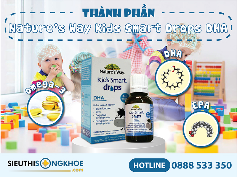 thành phần của nature's way kids smart drop dha