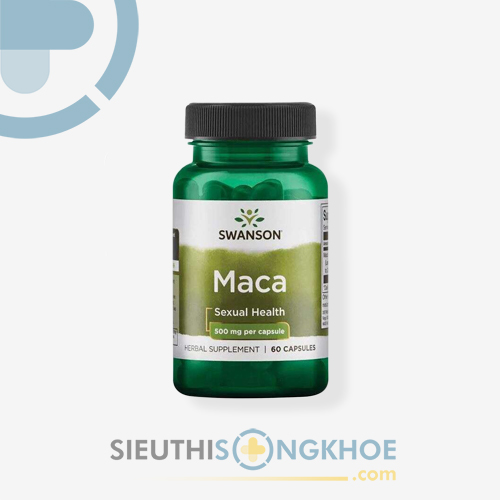 Swanson Maca - Viên Uống Hỗ Trợ Nâng Cao Thể Lực & Tăng Cường Sinh Lý Nam Nữ
