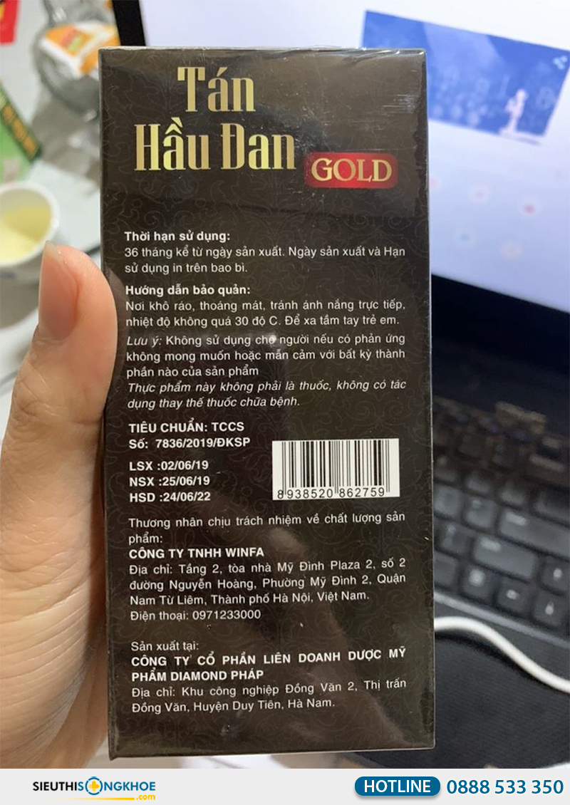 tán hầu đan gold