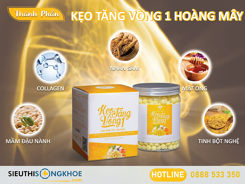 thành phần của kẹo tăng vòng 1 hoàng mây