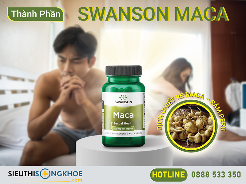 thành phần của swanson maca