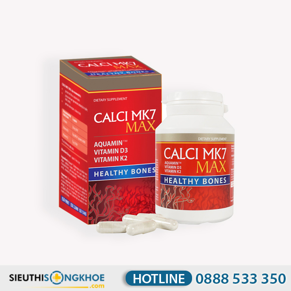 Calci MK7 Max - Viên Uống Hỗ Trợ Bổ Xương Khớp & Răng Chắc Khoẻ