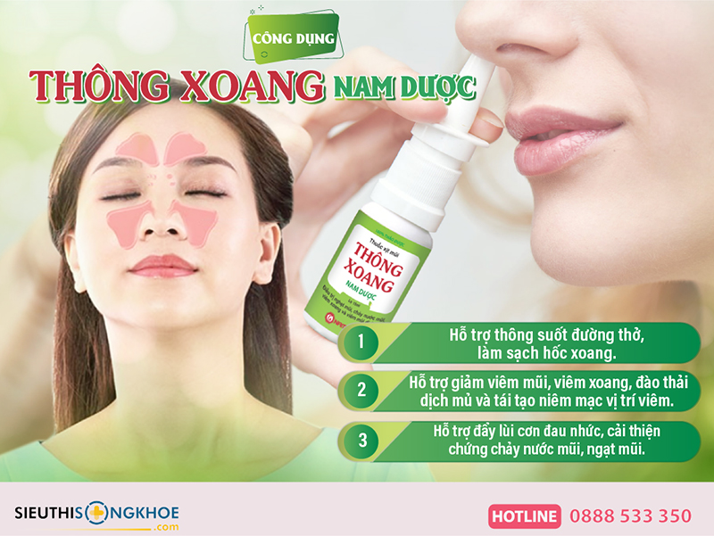 công dụng của thông xoang nam dược