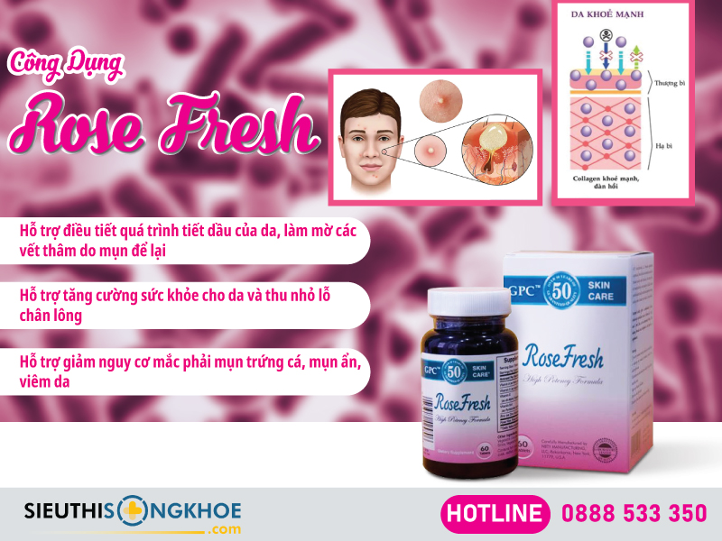 công dụng của viên uống rose fresh