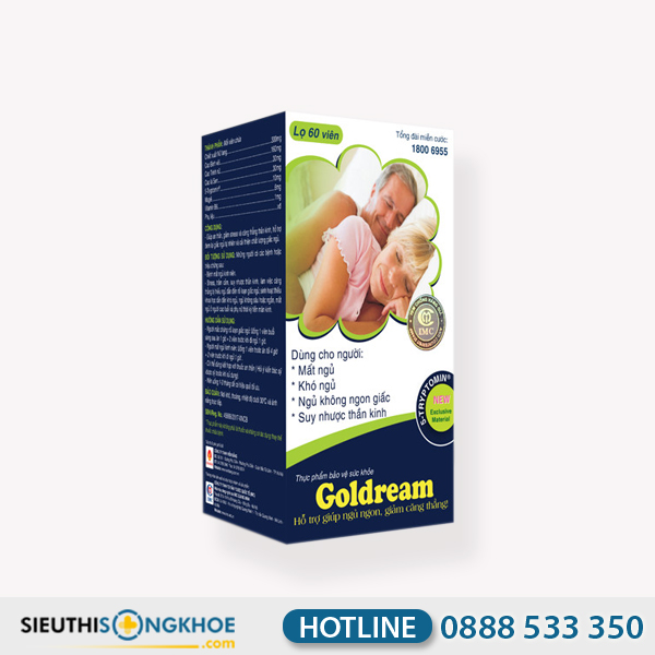 Goldream New - Viên Uống Hỗ Trợ Cải Thiện Suy Nhược Thần Kinh & Mất Ngủ Kinh Niên