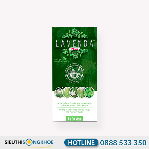 Lavenda Plus - Viên Uống Hỗ Trợ Loại Bỏ Khối U Xơ Tiền Liệt Tuyến Nam & Tử Cung Nữ