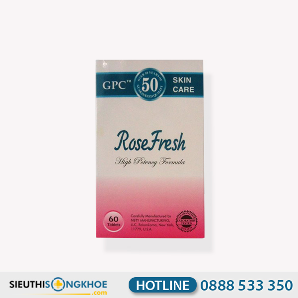Rose Fresh - Viên Uống Giảm Các Loại Mụn Nội Tiết & Tuổi Dậy Thì