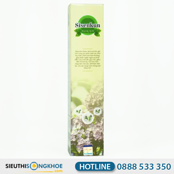 Sisenkun - Chai Xịt Hỗ Trợ Khử Mùi Hôi Nách & Mồ Hôi Tay Chân