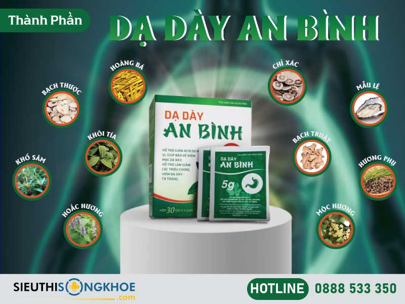 thành phần của dạ dày an bình