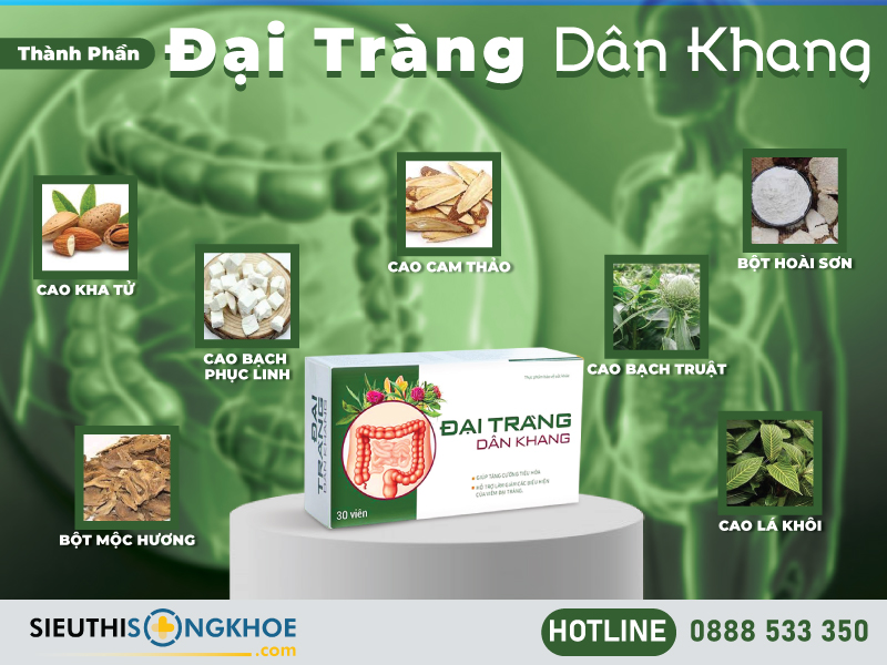 thành phần của đại tràng dân khang