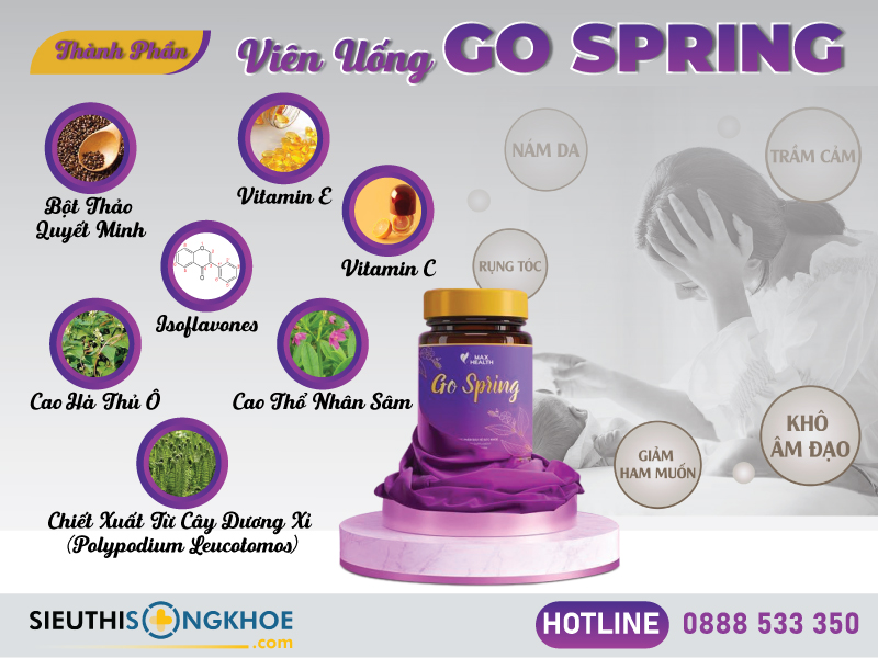thành phần của viên uống go spring