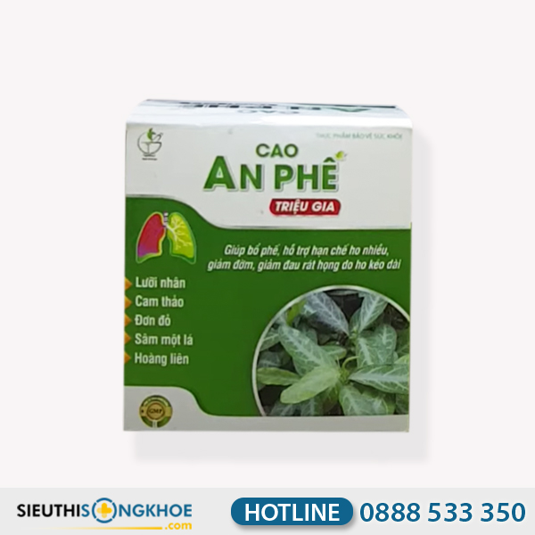 Cao An Phế Triệu Gia - Sản Phẩm Hỗ Trợ Bổ Phế & Đẩy Lùi Các Biểu Hiện Viêm Họng Ho Kéo Dài