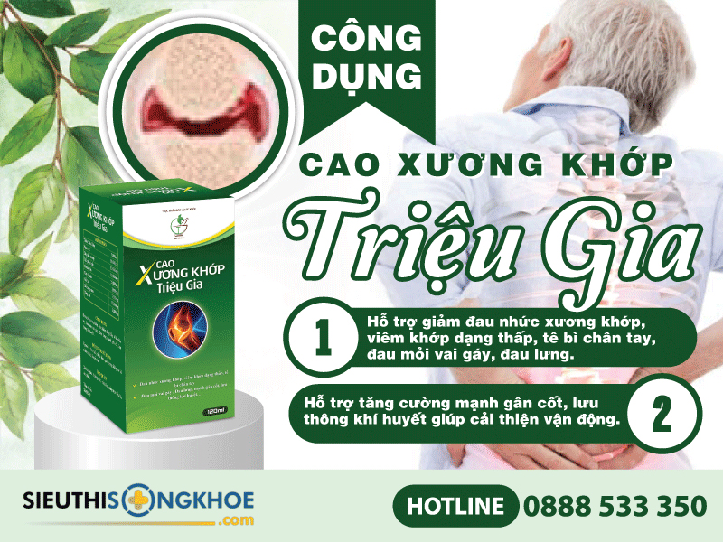 công dụng của cao xương khớp triệu gia
