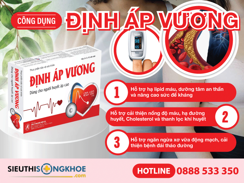 công dụng của định áp vương