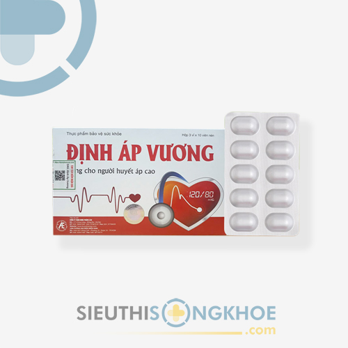Định Áp Vương - Viên Uống Hỗ Trợ Cải Thiện Huyết Áp Cao & Ngăn Ngừa Xơ Vữa Động Mạch