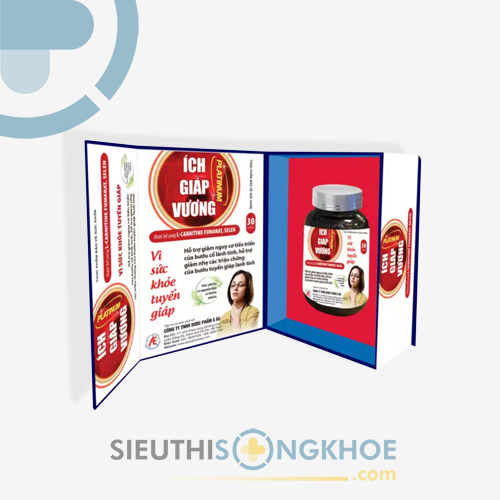 Ích Giáp Vương Platinum - Viên Uống Hỗ Trợ Ngăn Sự Phát Triển & Cải Thiện Bướu Cổ Tuyến Giáp Lành Tính