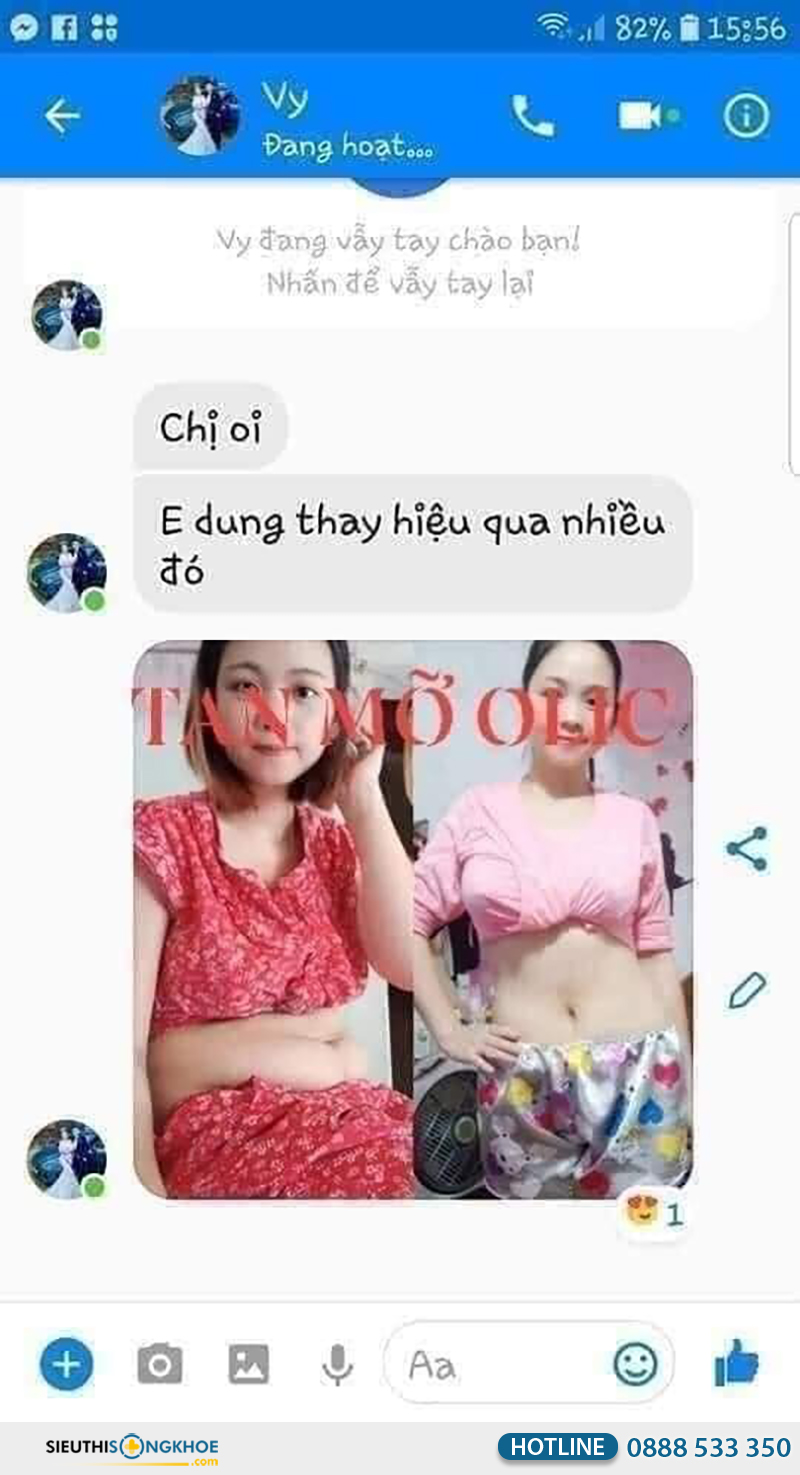 phản hồi khách hàng về kem tan mỡ olic