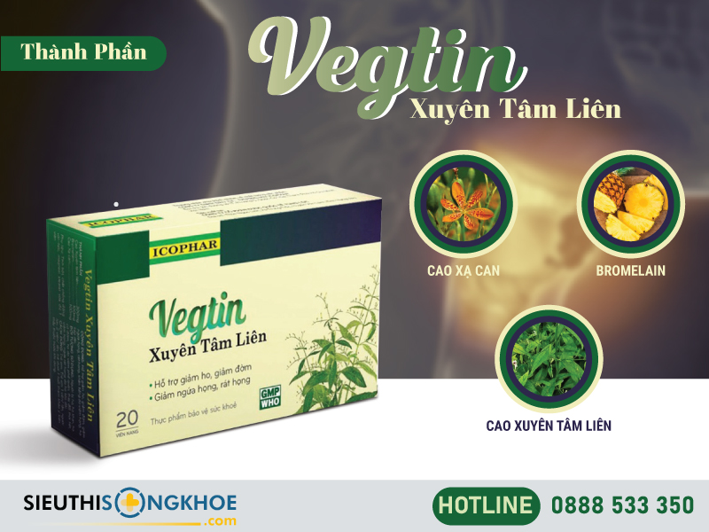 thành phần của vegtin xuyên tâm liên