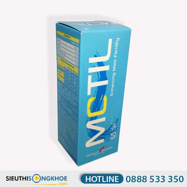 Motil - Viên Sủi Hỗ Trợ Tăng Chất Lượng Tinh Trùng & Điều Trị Vô Sinh Nam Giới