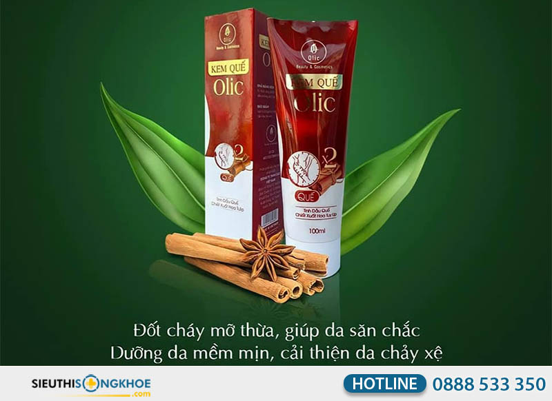 công dụng Kem quế Olic