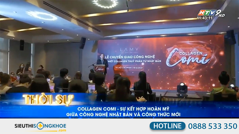 đài truyền hình htv9 đăng tin về collagen comi