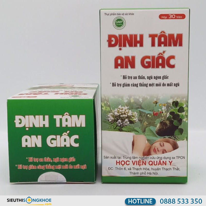 dùng định tâm an giấc bao lâu hiệu quả