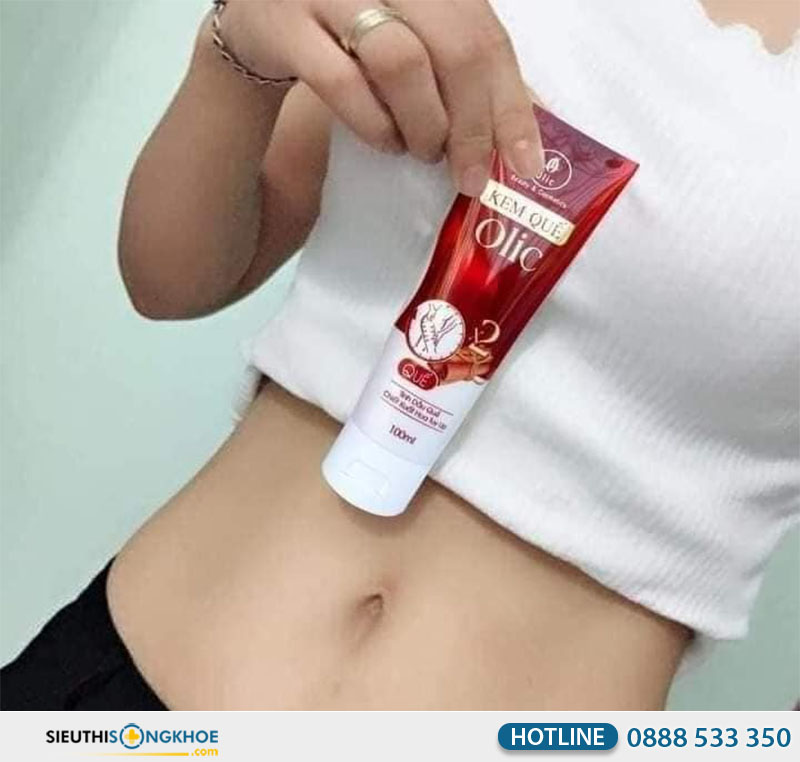 kem quế Olic Hỗ trợ thu gọn vùng cơ thể thường có mỡ thừa
