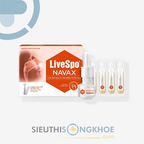 Livespo Navax - Sản Phẩm Hỗ Trợ Cải Thiện Các Triệu Chứng Viêm Mũi & Viêm Họng