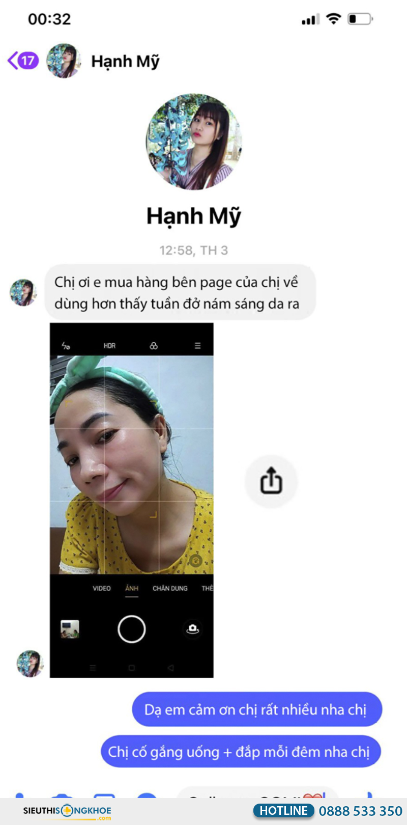 phản hồi khách hàng về collagen comi