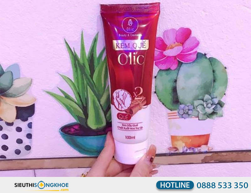 sản phẩm kem quế Olic