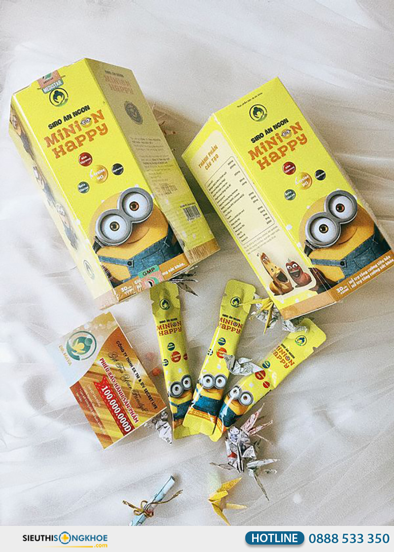 siro ăn ngon minion happy