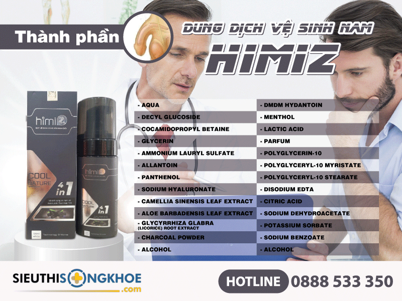 thành phần dung dịch vệ sinh nam himiz