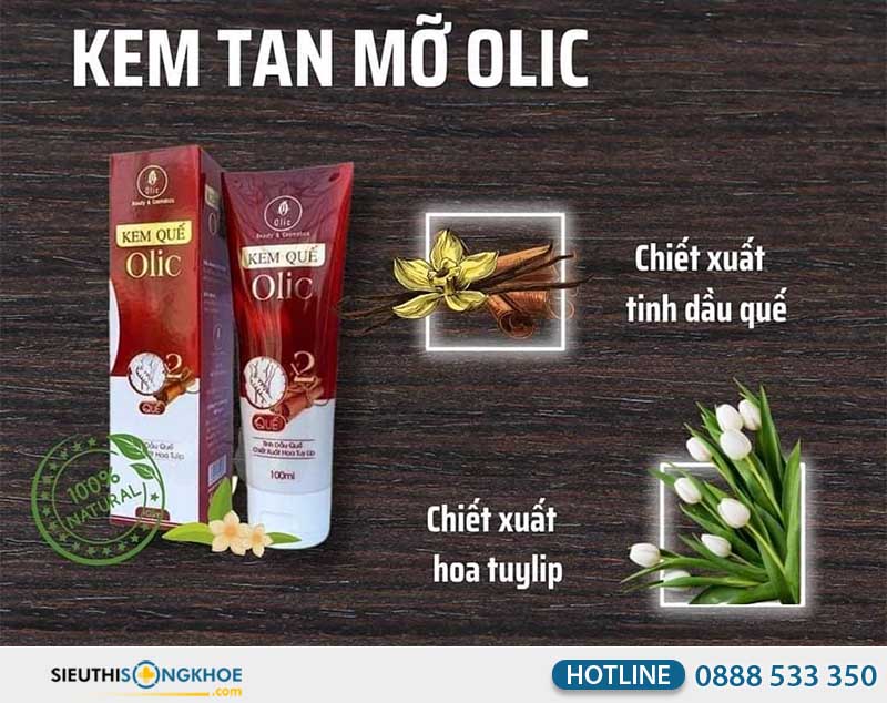 thành phần kem quế olic